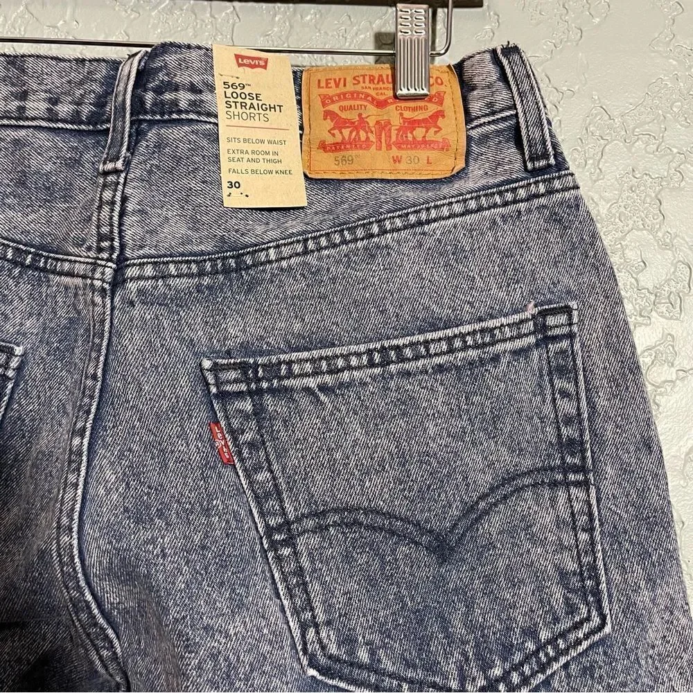 Levi's Loose Straight-Denim Shorts